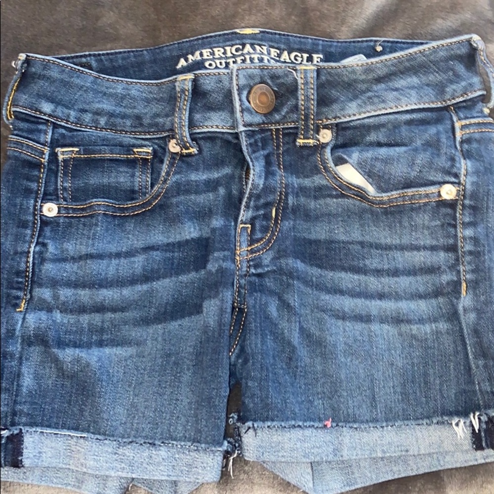 american eagle denim shorts